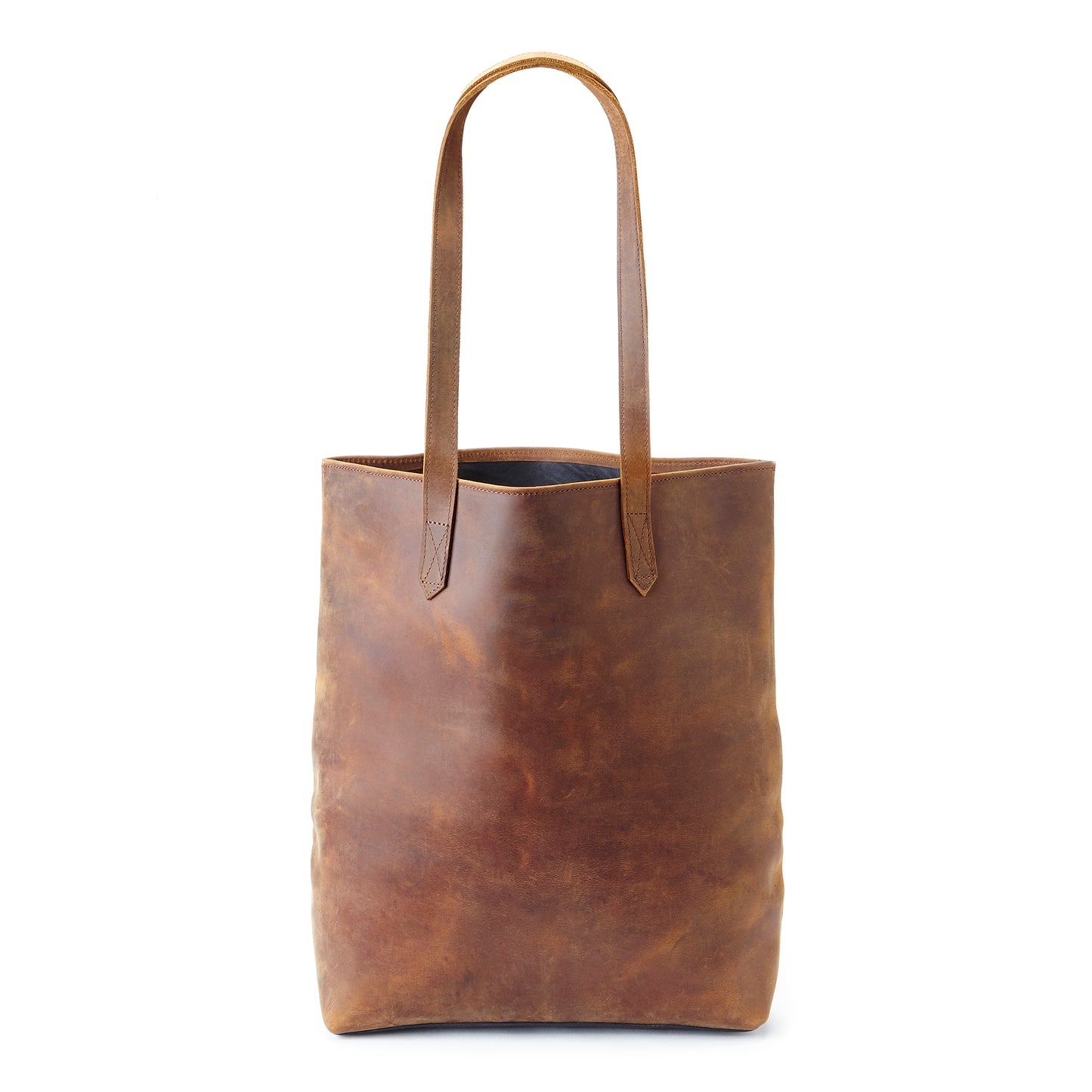 The Miina Jessica leather bag in the antic brown, a unique and rustic bag combining sustainable materials with classic elegance.