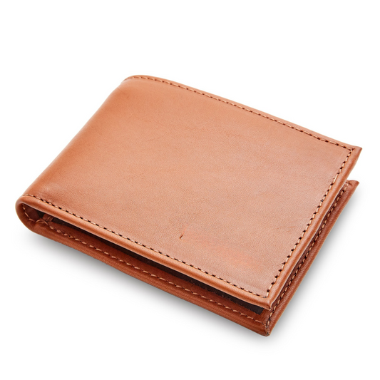 The Miina Michel bifold wallet in caramel