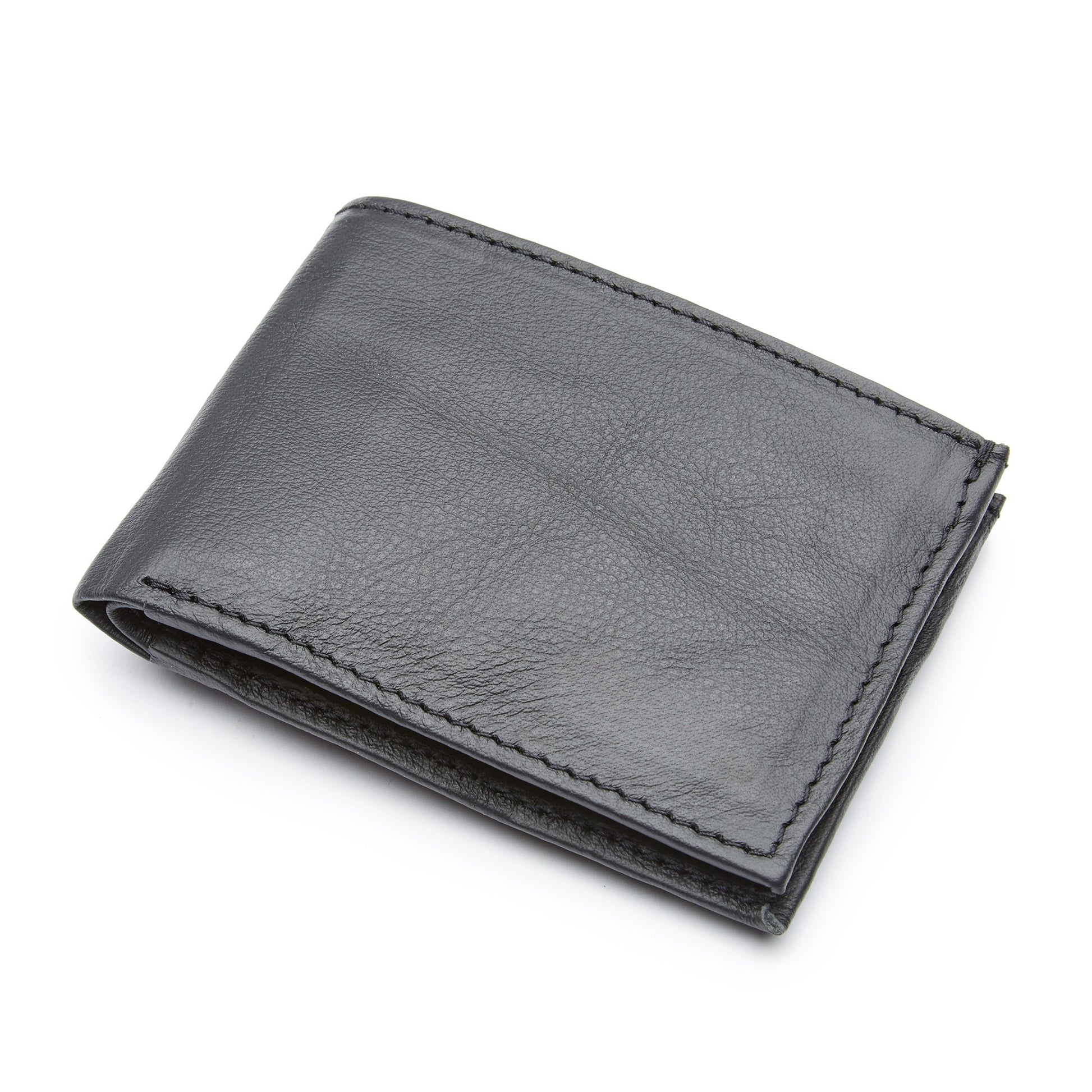 The Miina Michel bifold leather black wallet