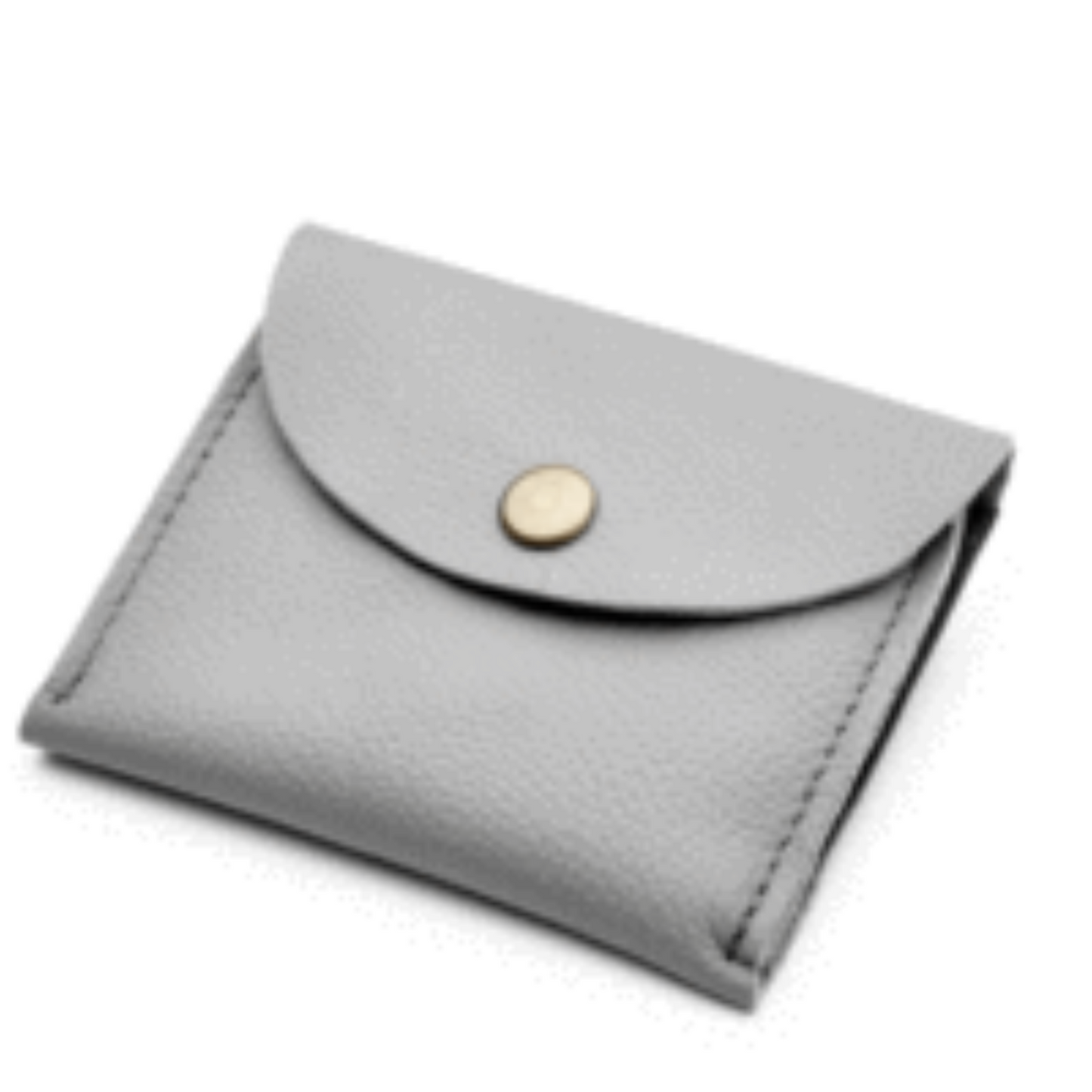 Miina Goods Logan UPcycled leather Change Purse in atlantic Grey color