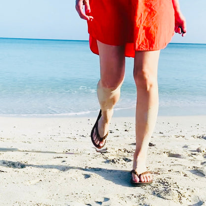 The Trenza Leather  Flip Flop